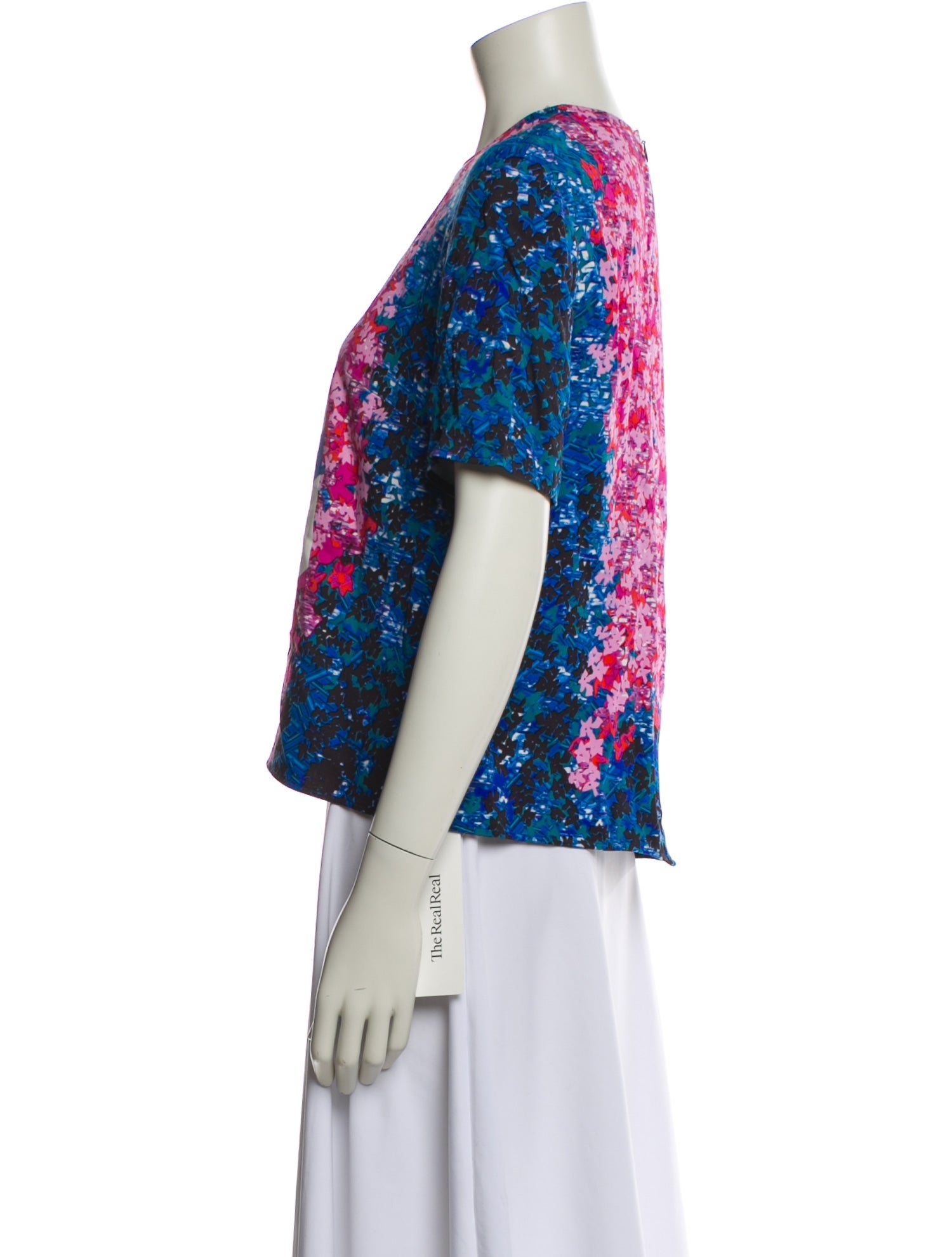 Peter Pilotto Floral Print Crew Neck Blouse