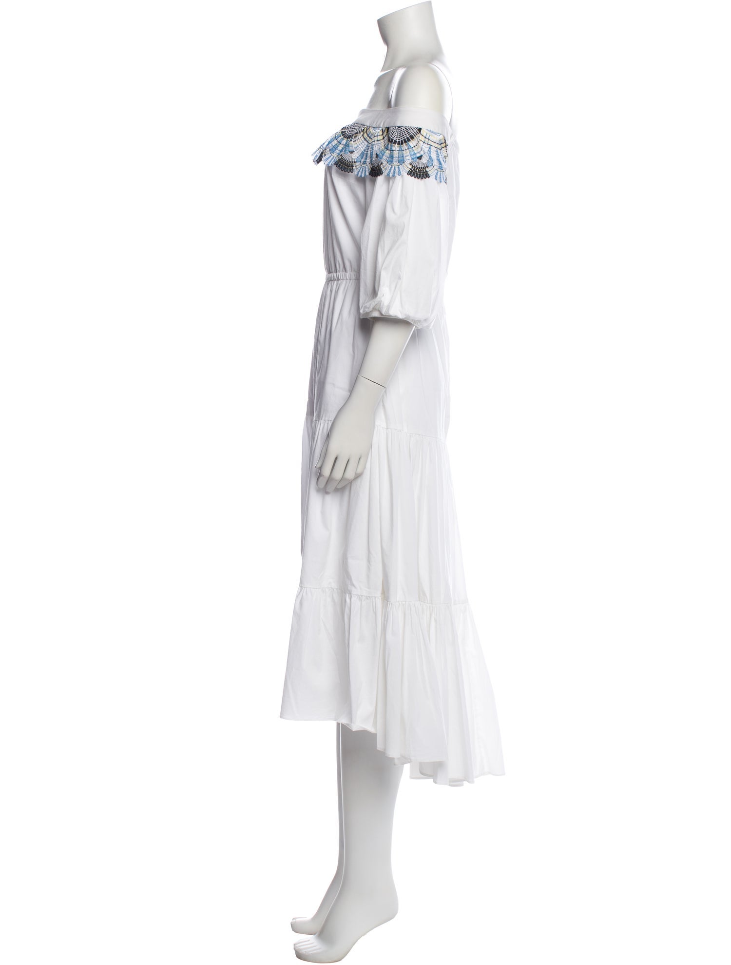 Peter Pilotto Off-The-Shoulder Midi Length Dress