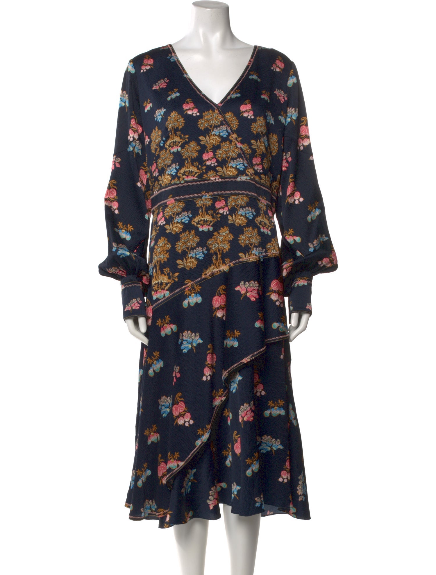 Peter Pilotto Floral Print Midi Length Dress