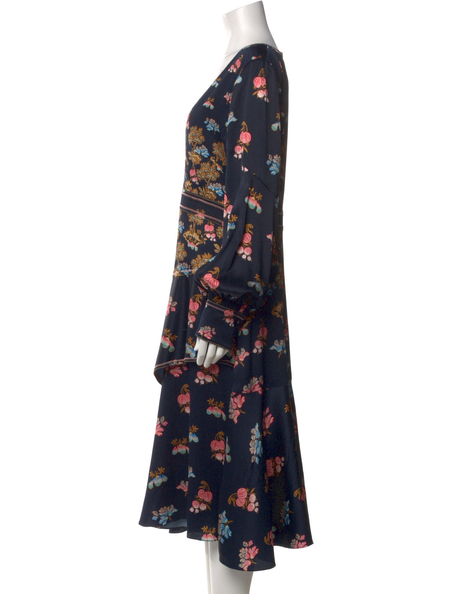 Peter Pilotto Floral Print Midi Length Dress
