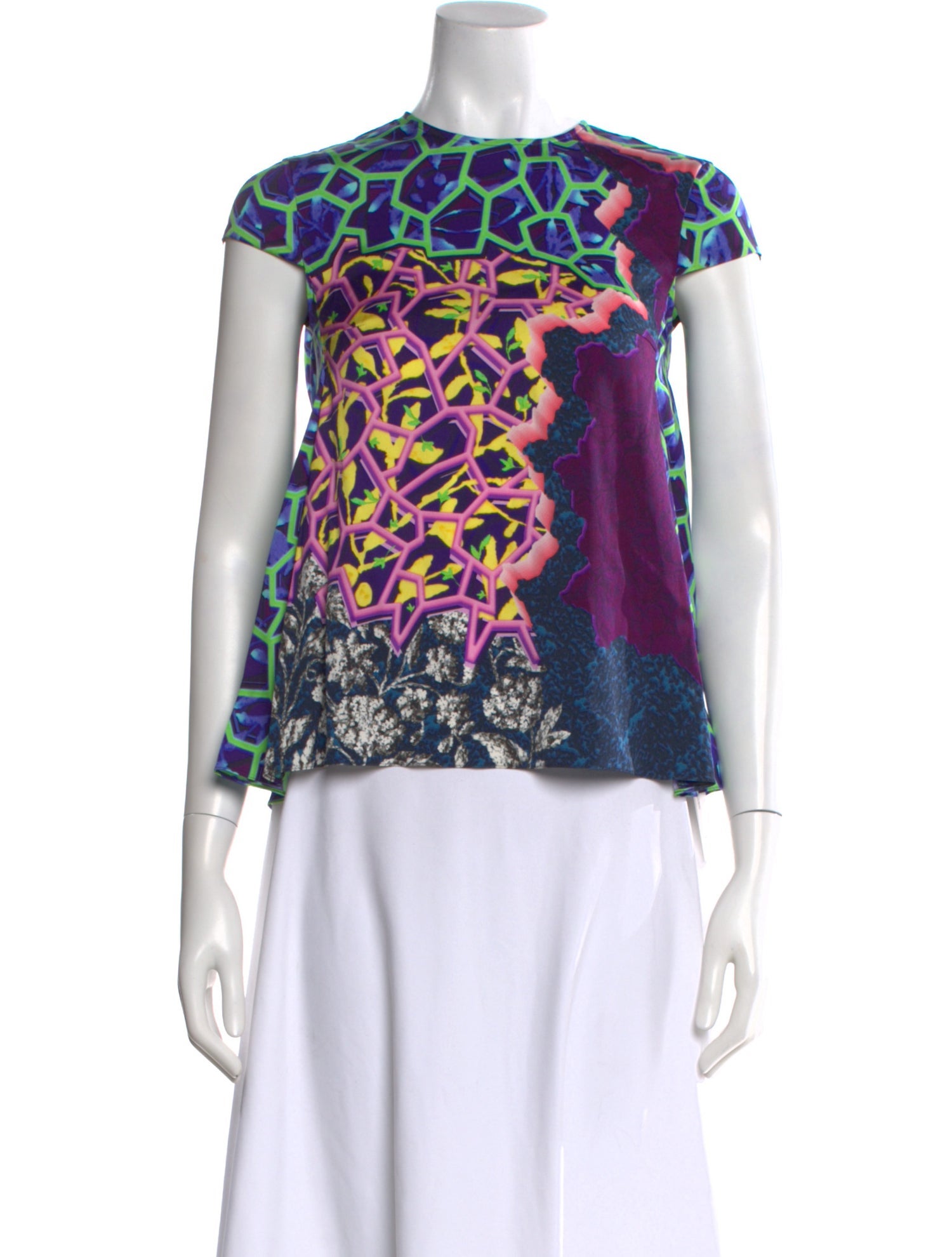 Peter Pilotto Silk Patterned Top