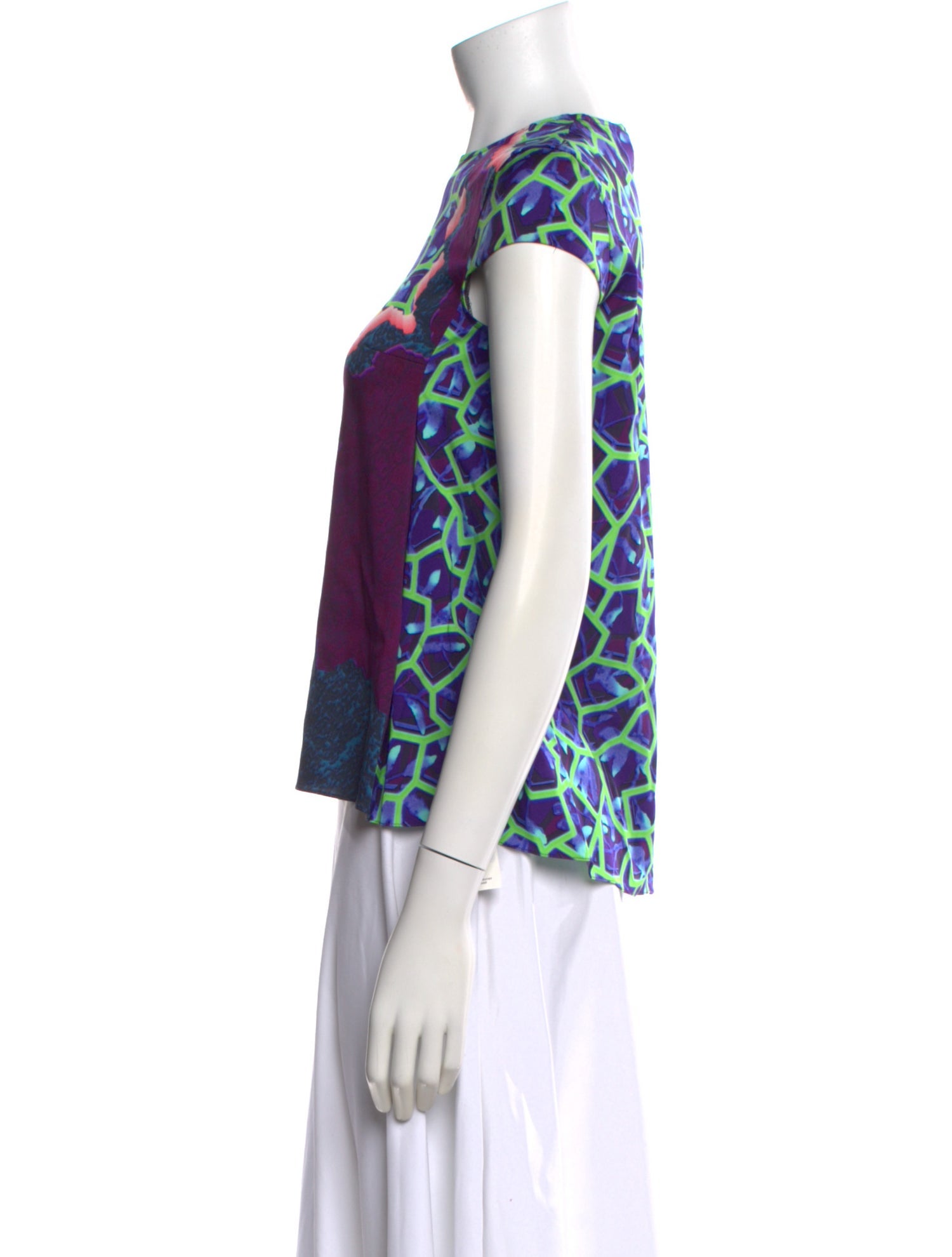 Peter Pilotto Silk Patterned Top