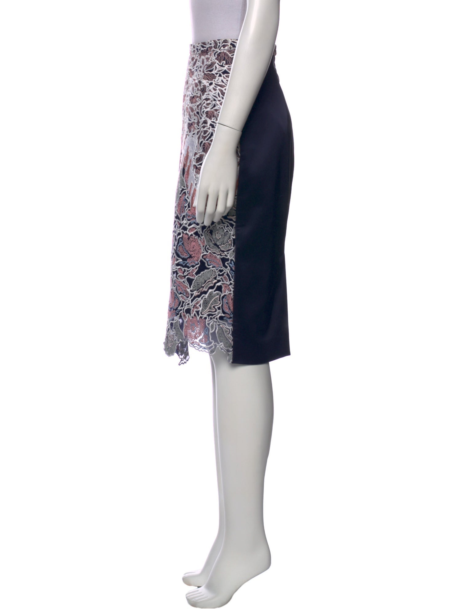 Peter Pilotto Silk Knee-Length Skirt