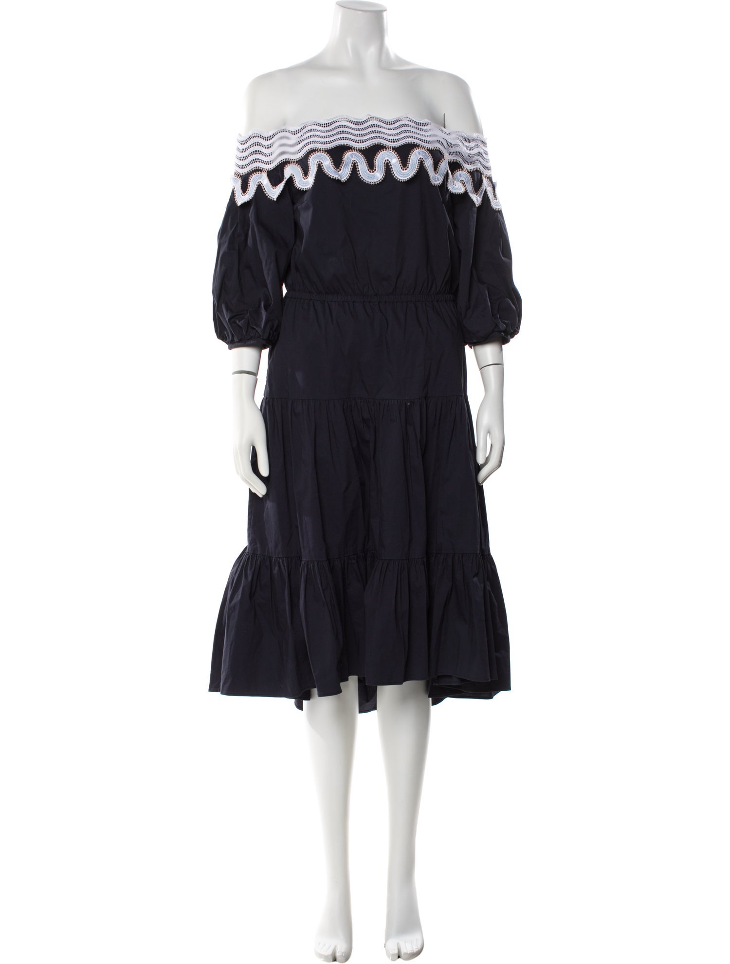 Peter Pilotto Off-The-Shoulder Knee-Length Dress