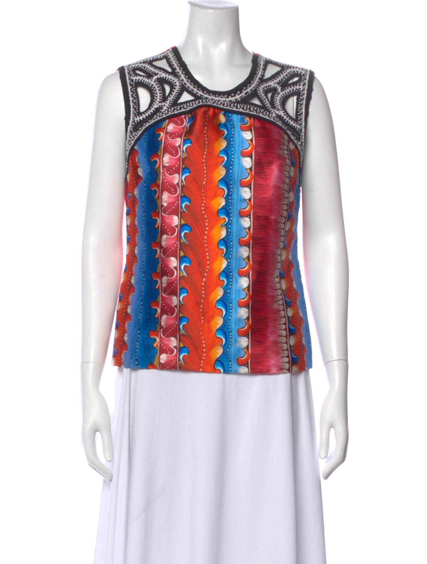 Peter Pilotto Silk Patterned Top