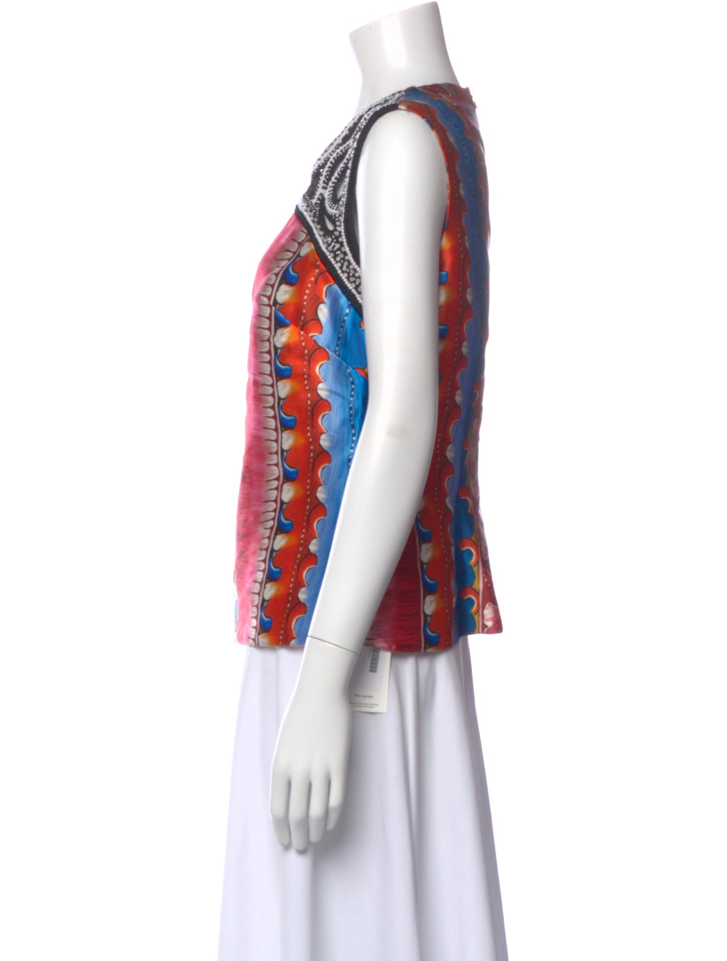 Peter Pilotto Silk Patterned Top