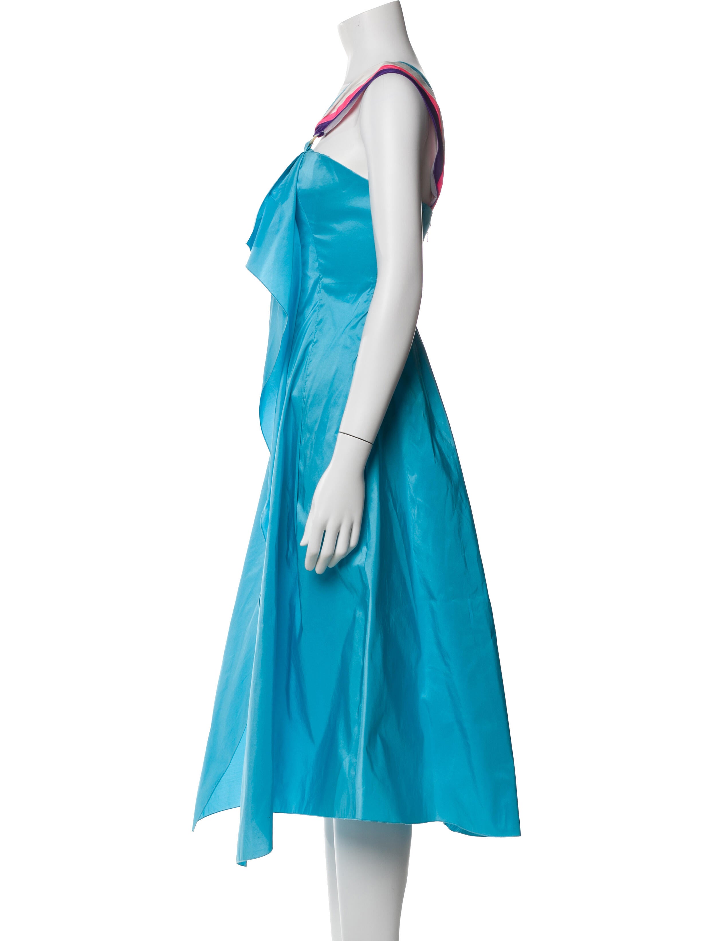 Peter Pilotto One-Shoulder Long Dress