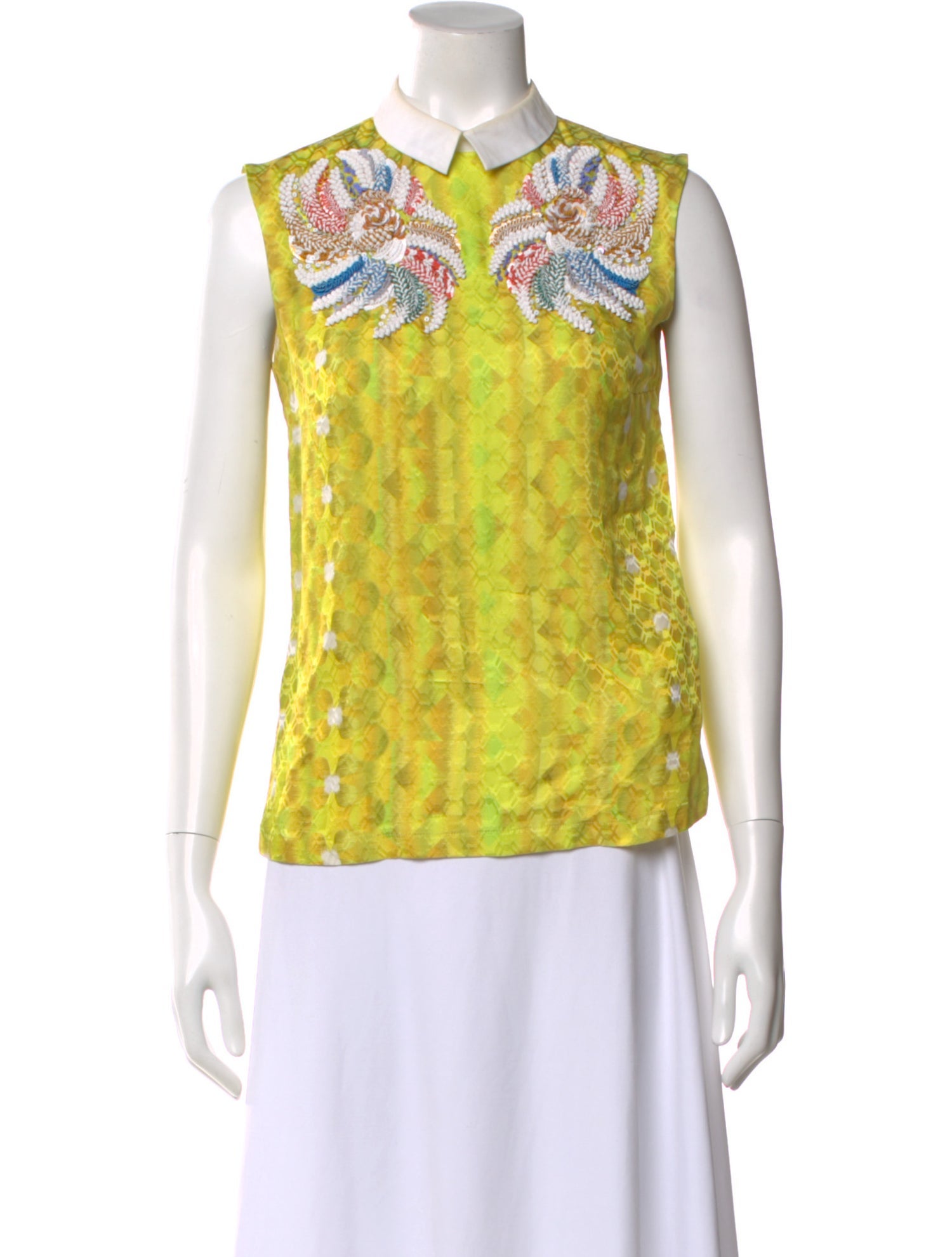 Peter Pilotto Silk Patterned Top