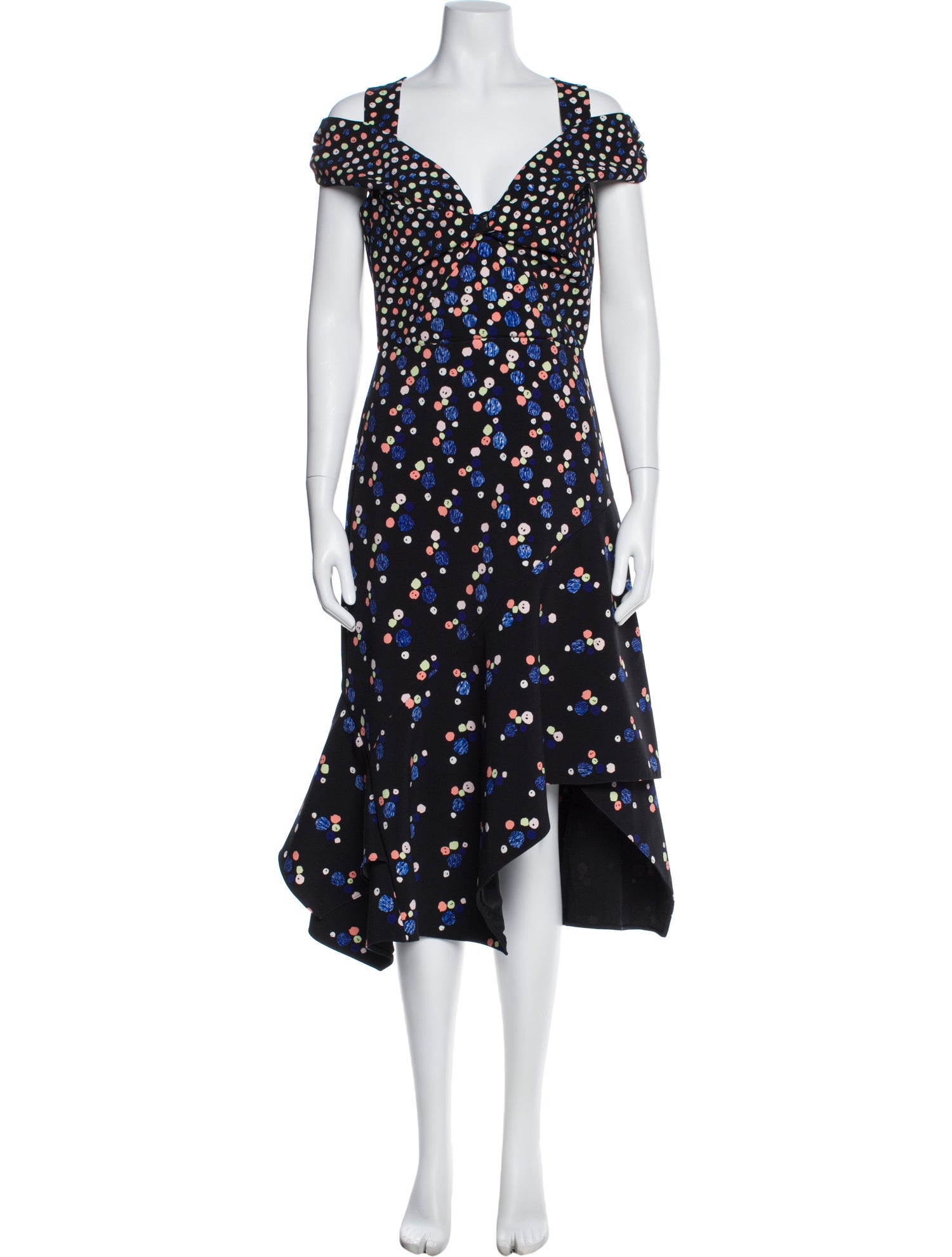 Peter Pilotto Floral Print Midi Length Dress