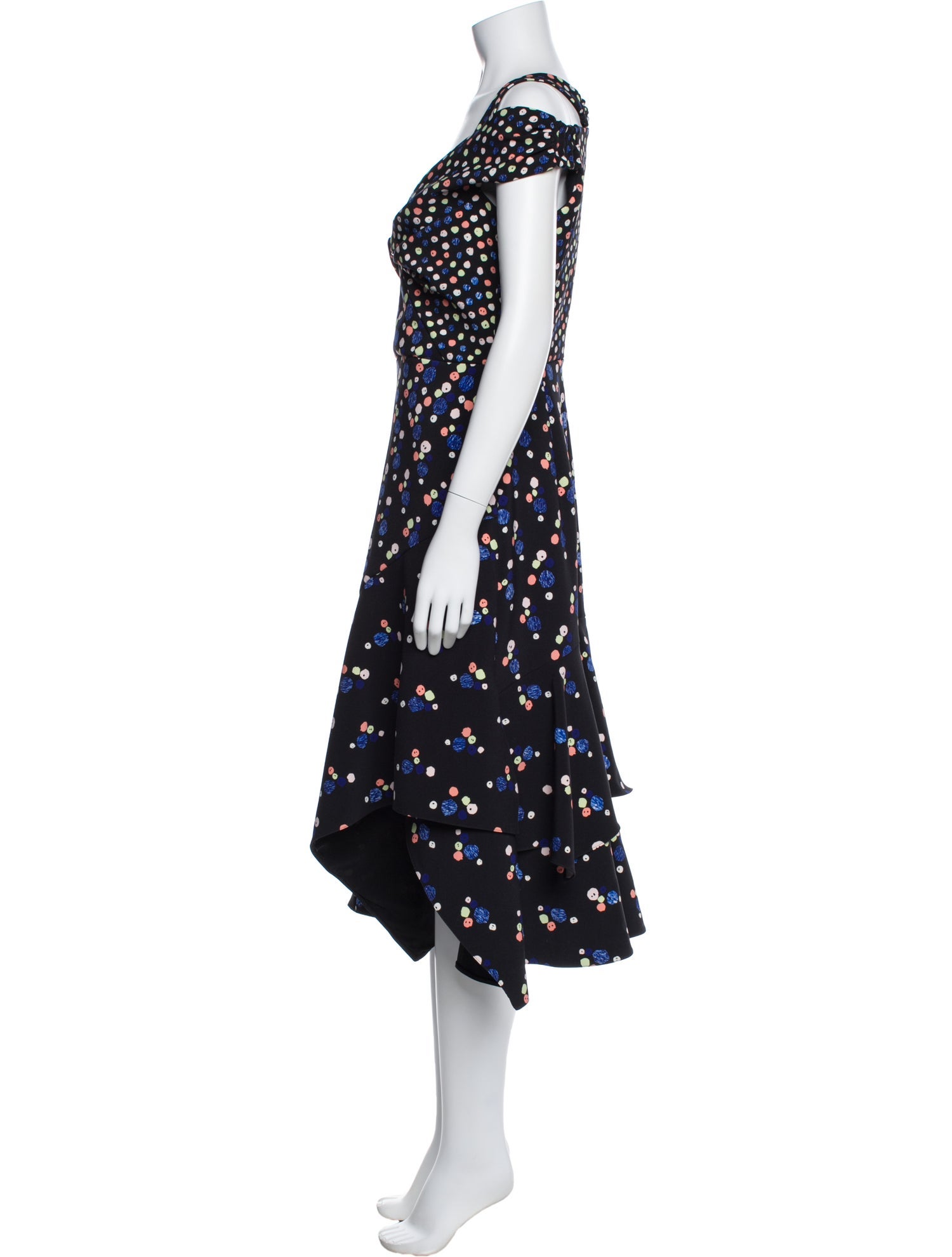 Peter Pilotto Floral Print Midi Length Dress