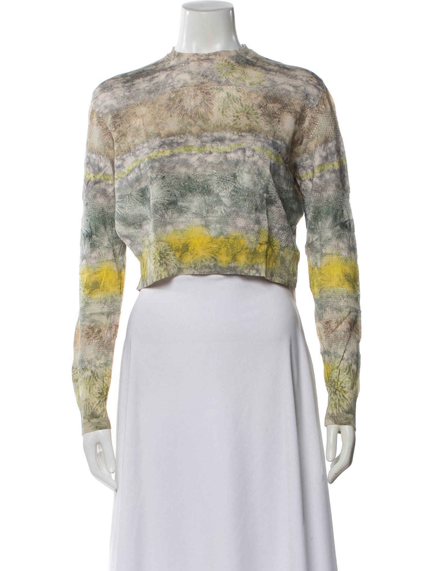 Peter Pilotto Printed Mock Neck Top