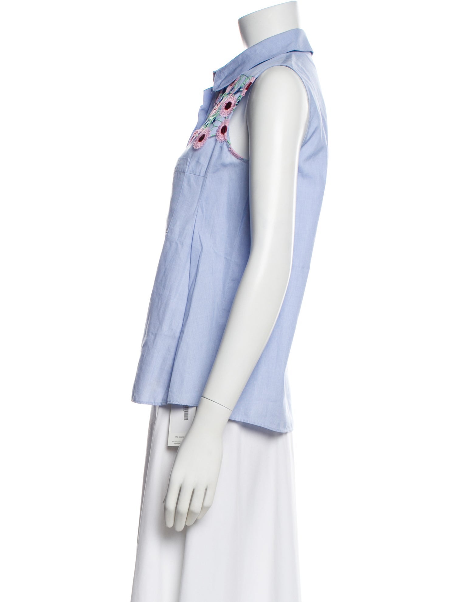Peter Pilotto Floral Print Sleeveless Button-Up Top