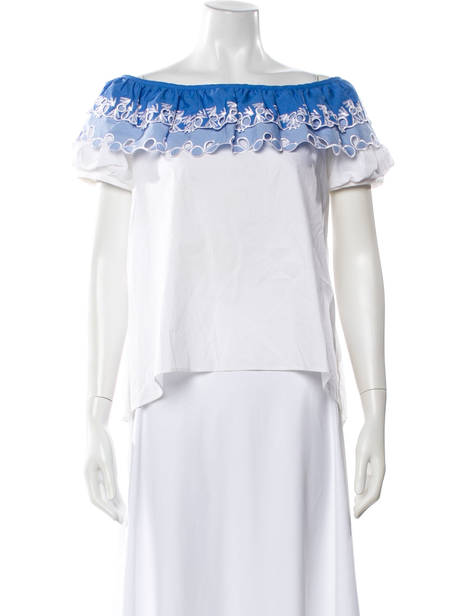 Peter Pilotto Off-The-Shoulder Short Sleeve Top
