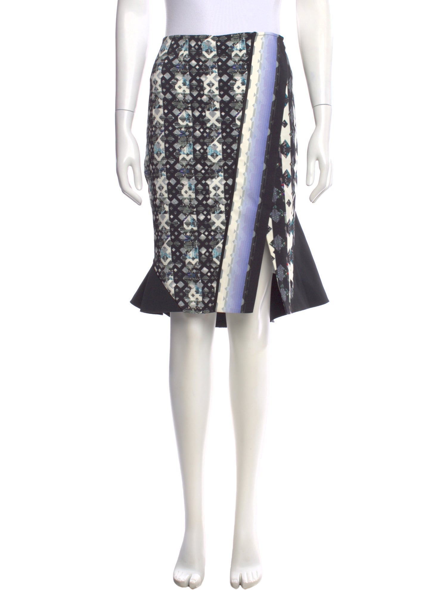 Peter Pilotto Printed Knee-Length Skirt