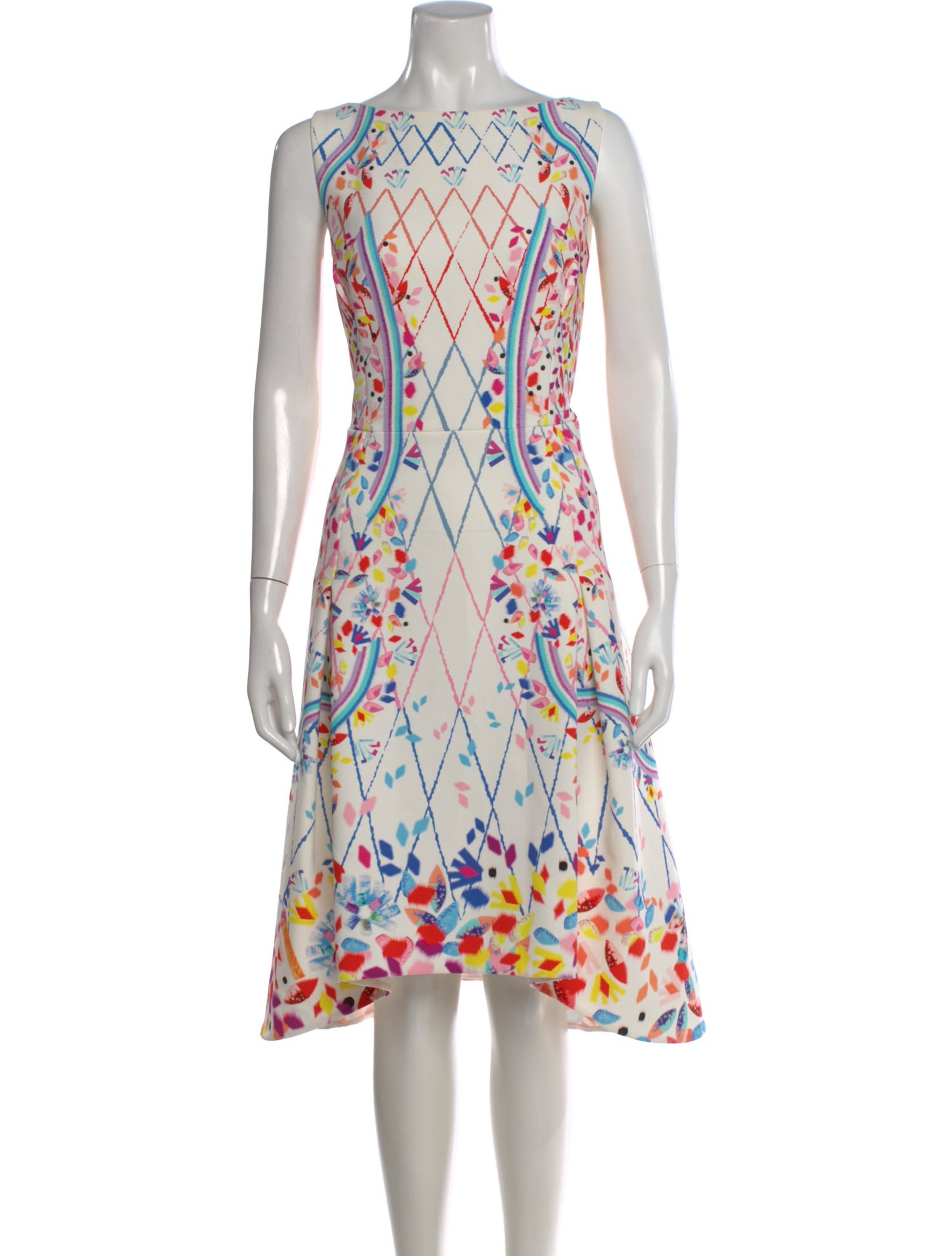 Printed Knee-Length Dress