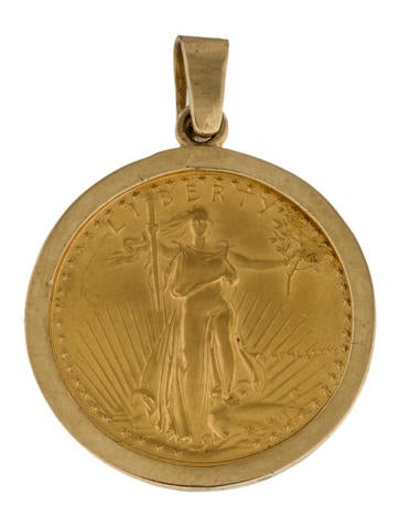 14K Coin Pendant
