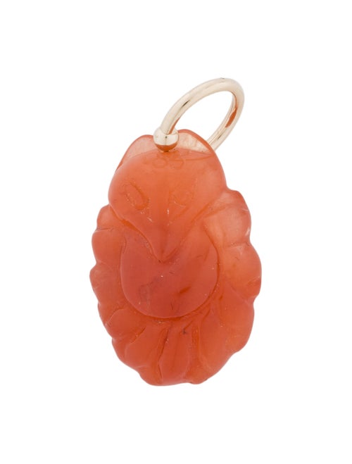 14K Carnelian Pendant yellow