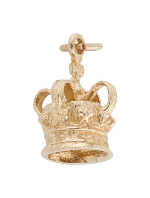 14K Crown Pendant yellow