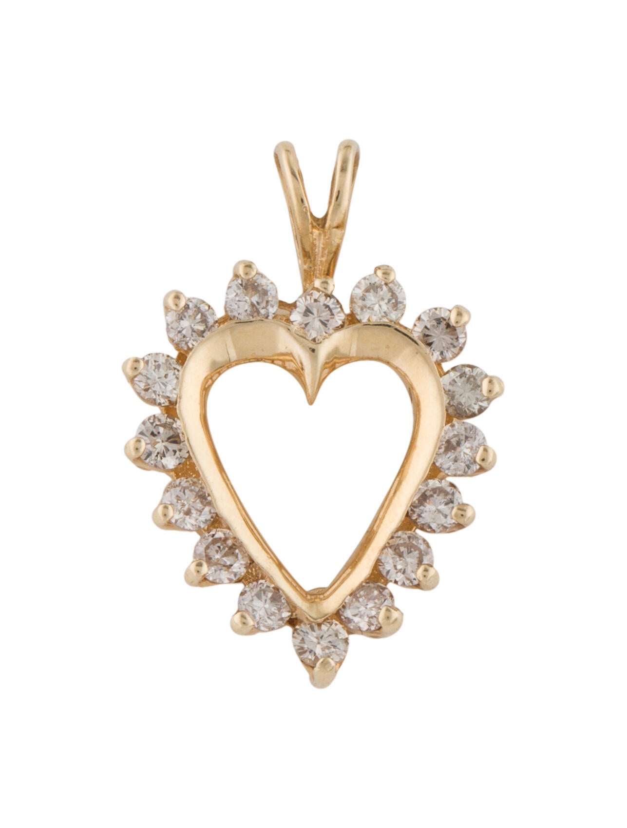 Pendant 14K Diamond Heart Pendant