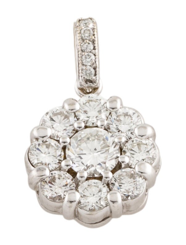 FLOWER DIAMOND NECKLACE main image 1