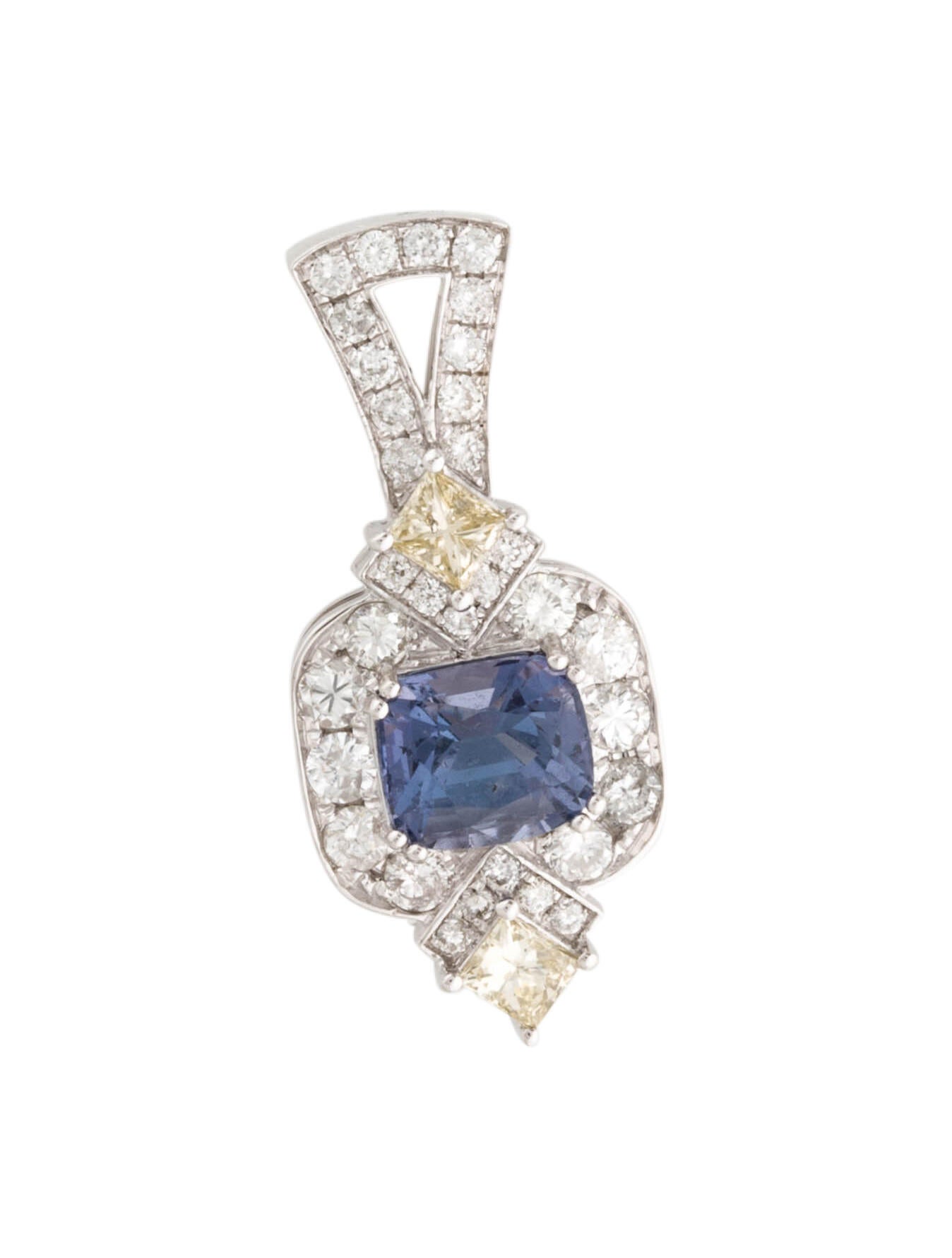 Pendant 14K 1.02ct Spinel & Diamond Pendant