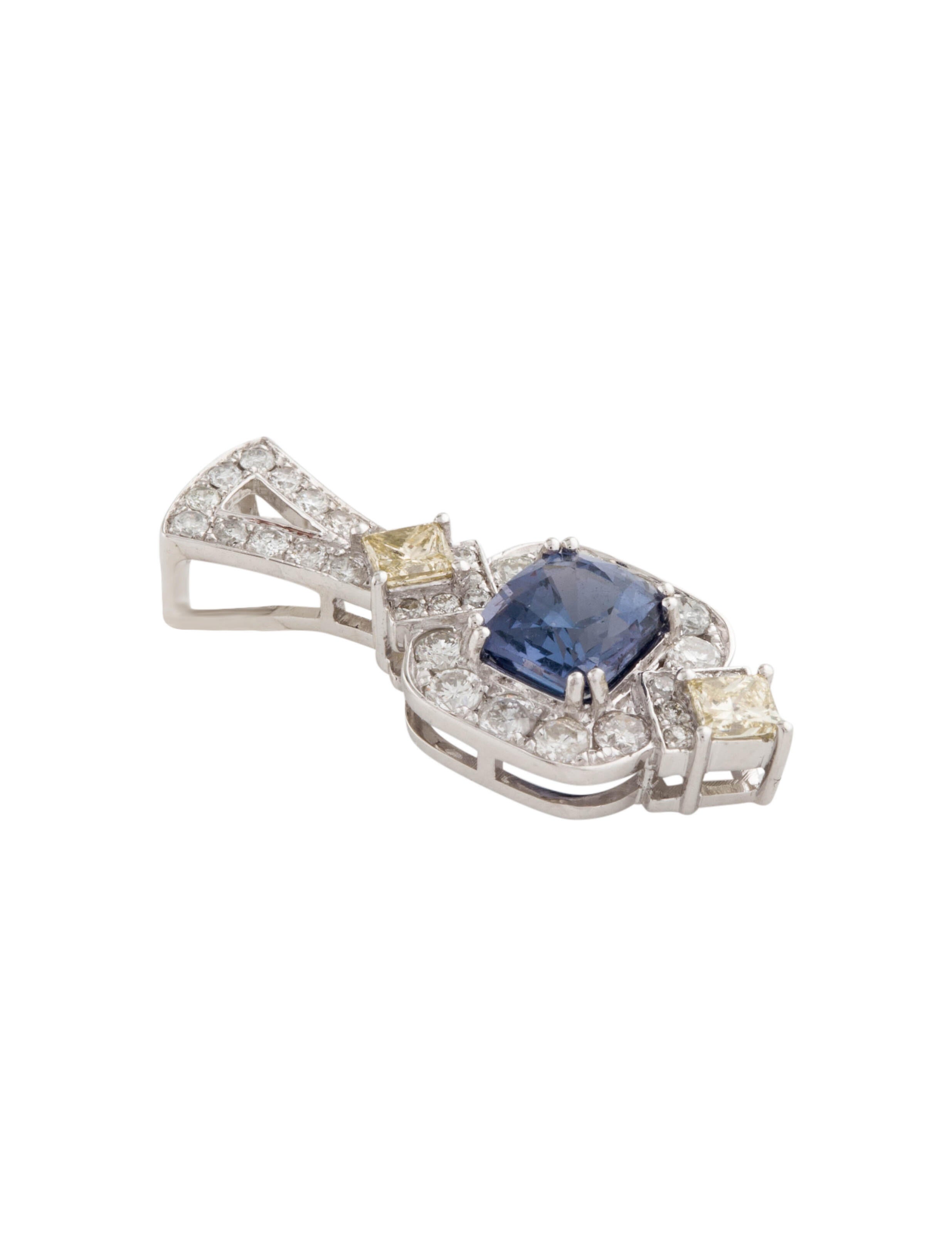 Pendant 14K 1.02ct Spinel & Diamond Pendant