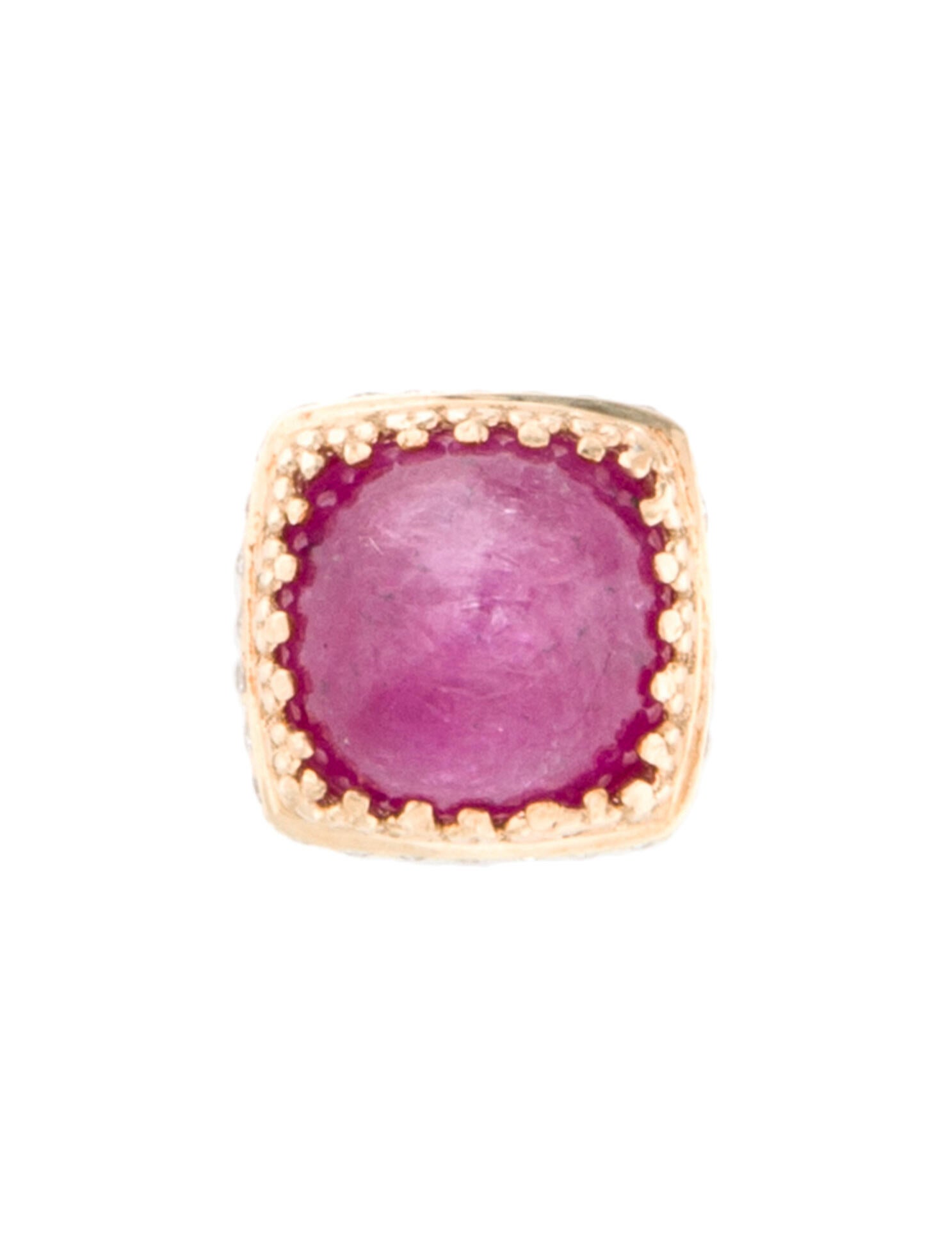 Pendant 14K Ruby & Diamond Pendant