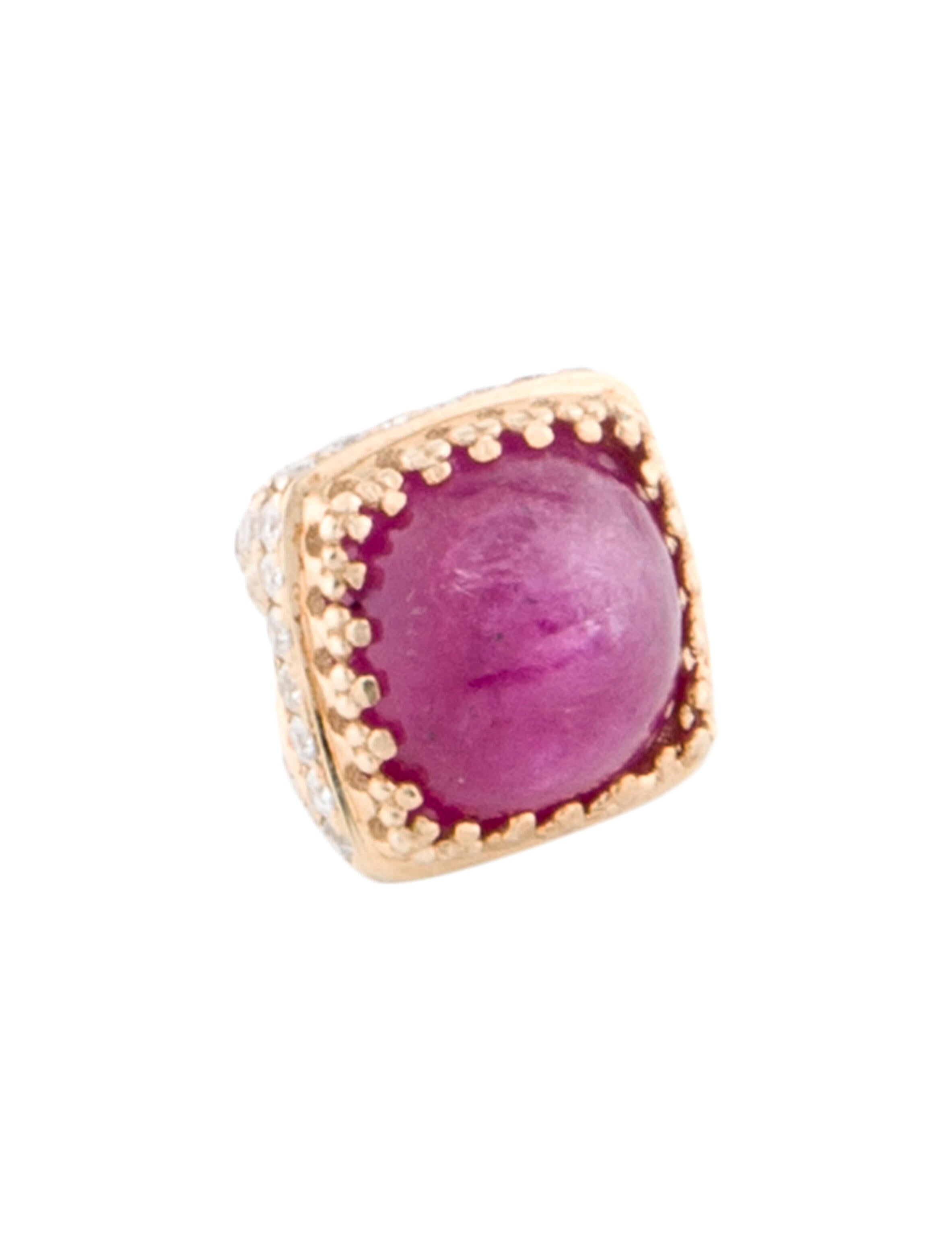 Pendant 14K Ruby & Diamond Pendant