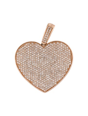 Pendant Necklace 14K 1.57ctw Diamond Heart