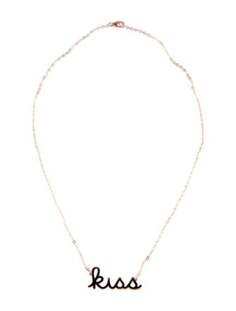 Pendant 14K 'Kiss' Pendant Necklace