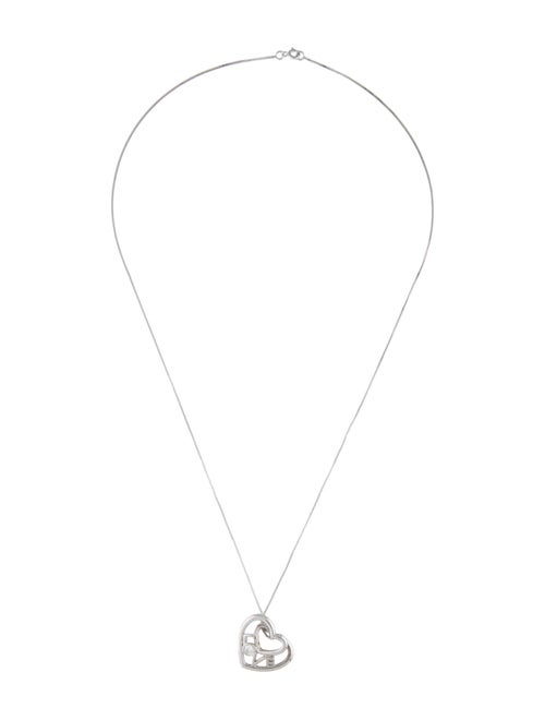 Pendant 14K Diamond Heart 'Love' Pendant Necklace