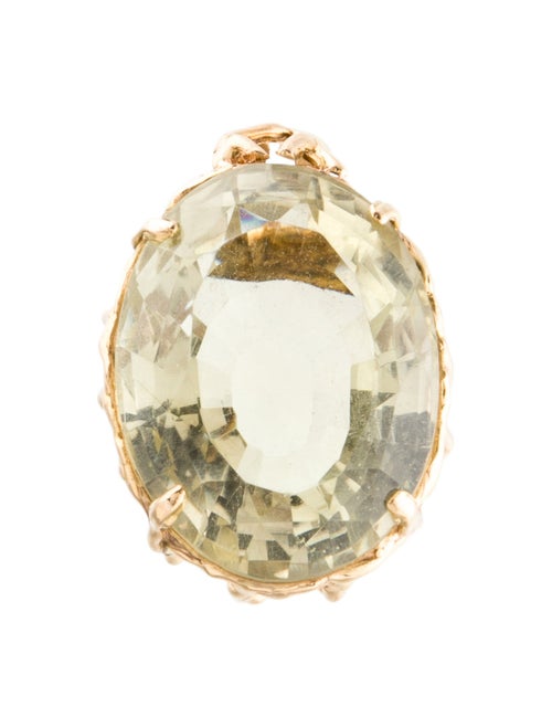 Pendant 18K Prasiolite