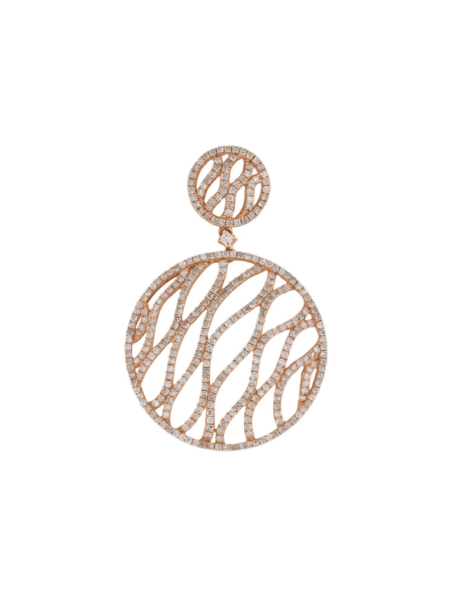 Pendant 14K 1.62ctw Diamond Circle Pendant