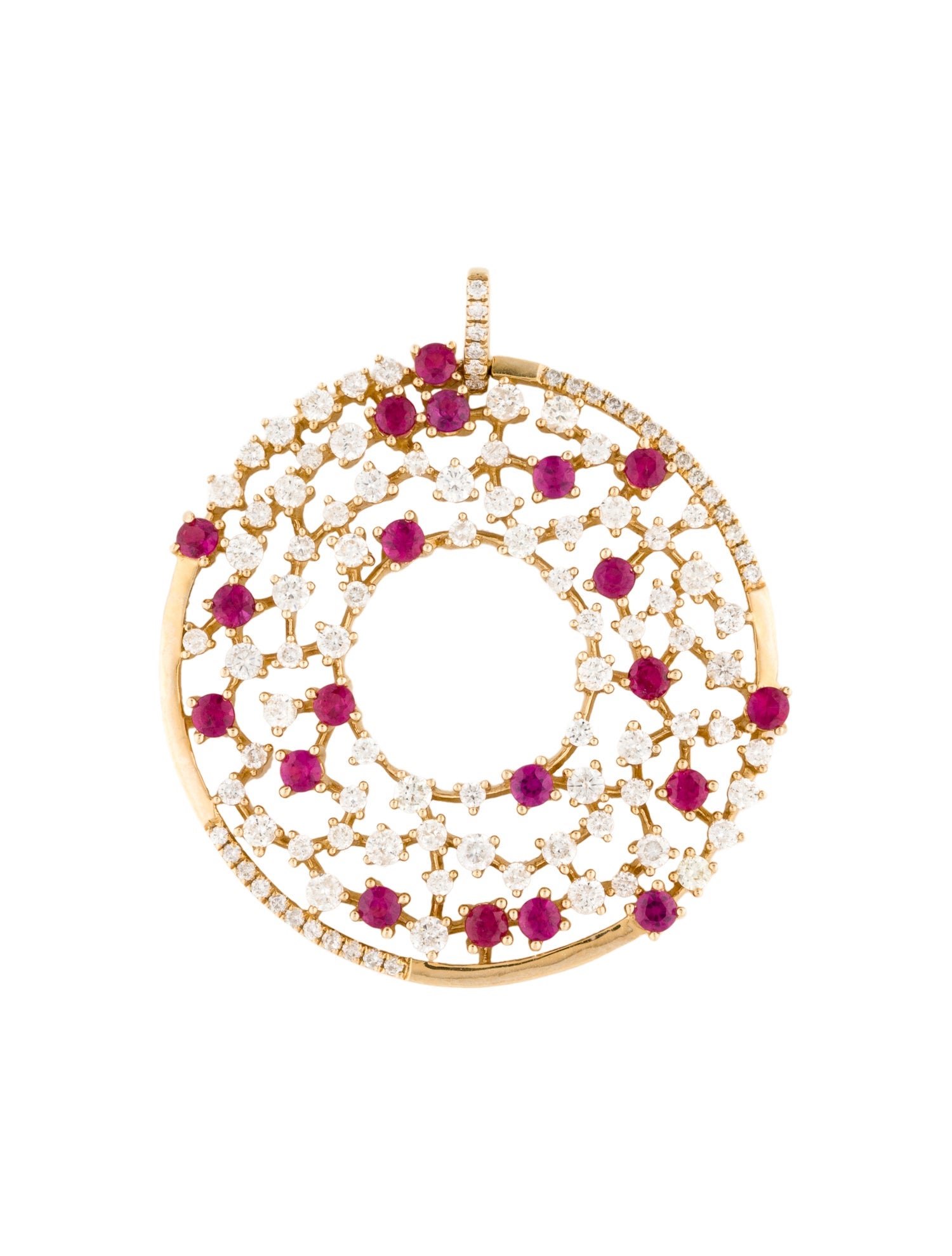 Pendant 14K 1.41ctw Ruby & Diamond Pendant