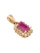 Pendant 14K Ruby & Diamond Pendant