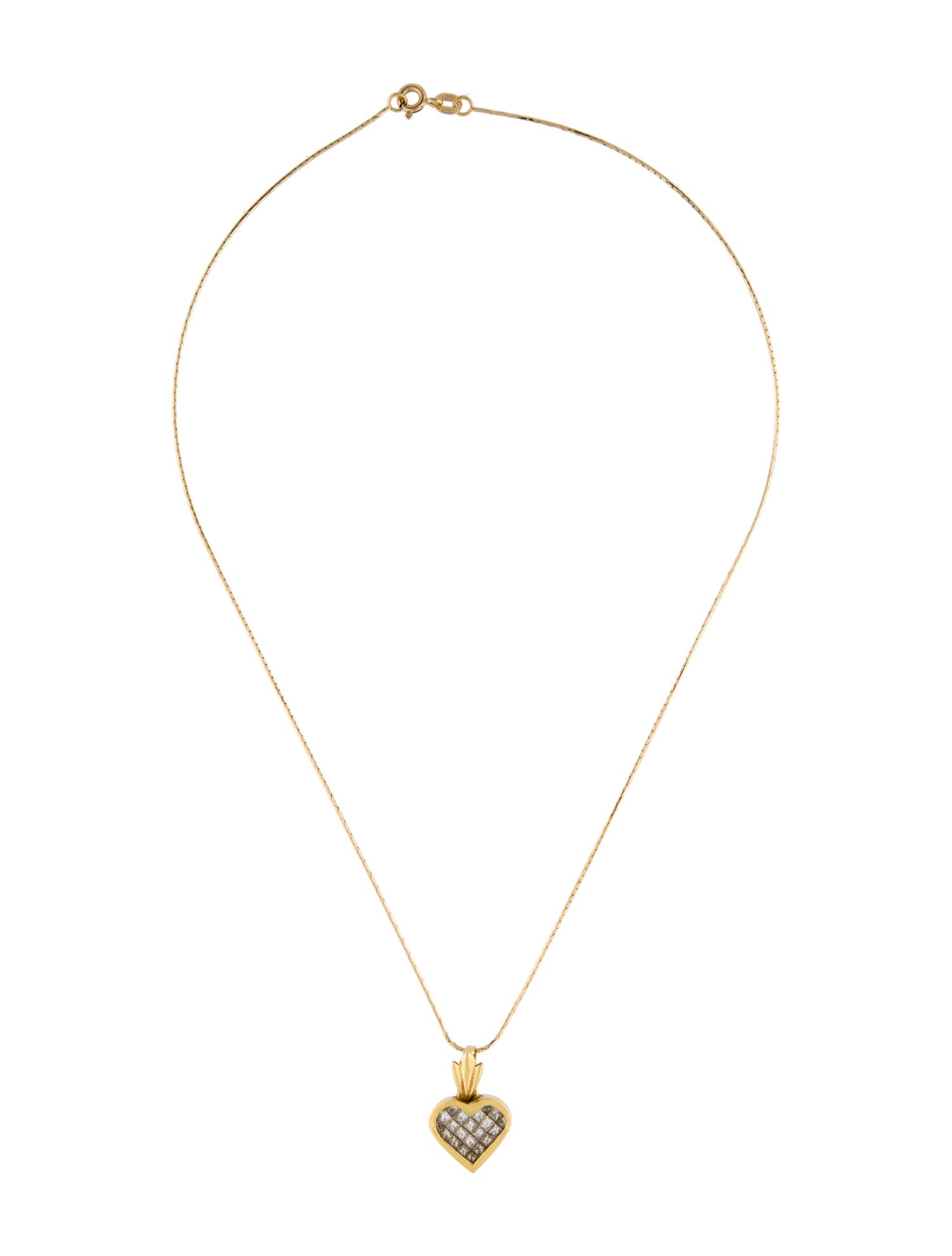 Pendant Diamond Heart Pendant Necklace