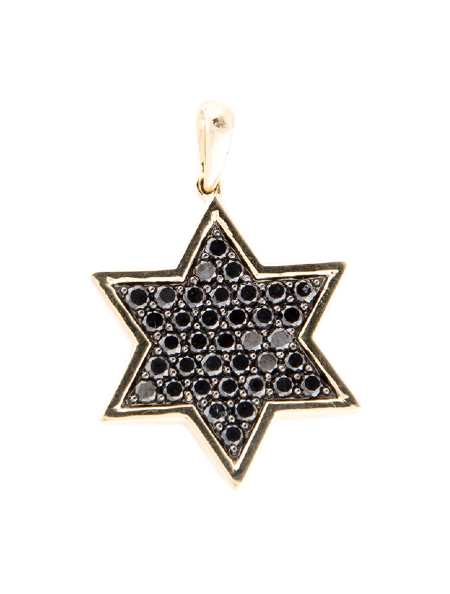 Pendant 14K 1.29ctw Diamond Star of David Pendant