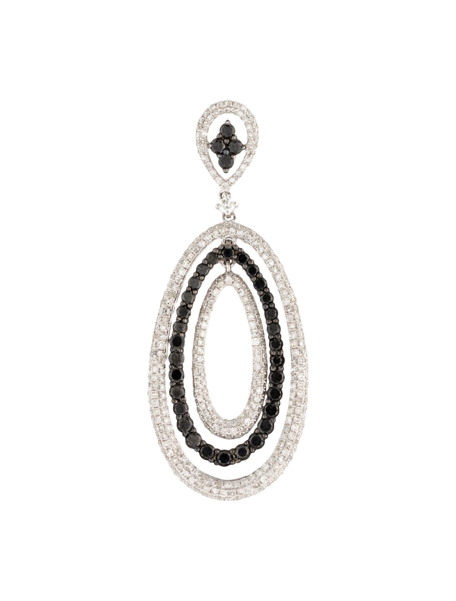 Pendant 14K Diamond Oval Drop