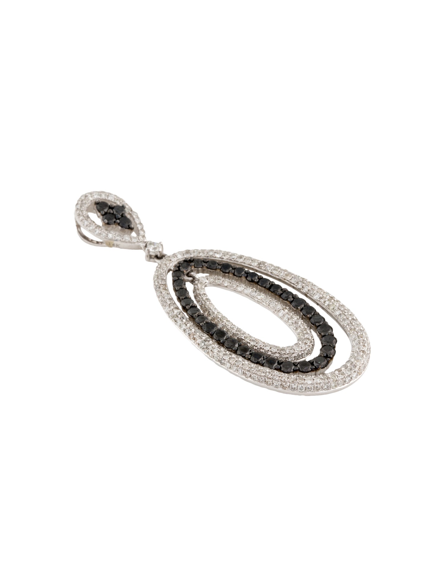 Pendant 14K Diamond Oval Drop