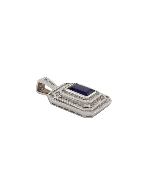 Pendant 18K 20.50ct Tanzanite & Diamond Triple Halo Pendant