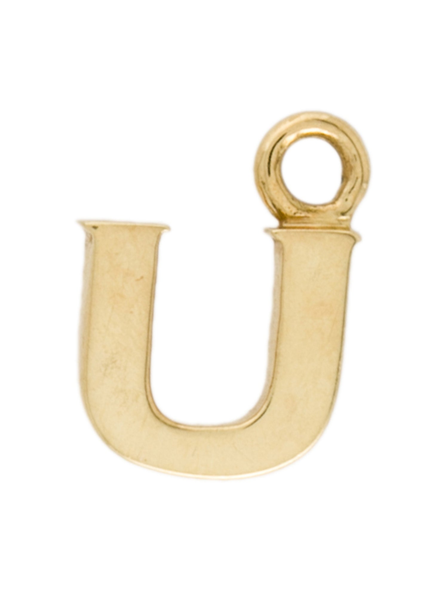 Pendant 18K 'U' Initial Charm
