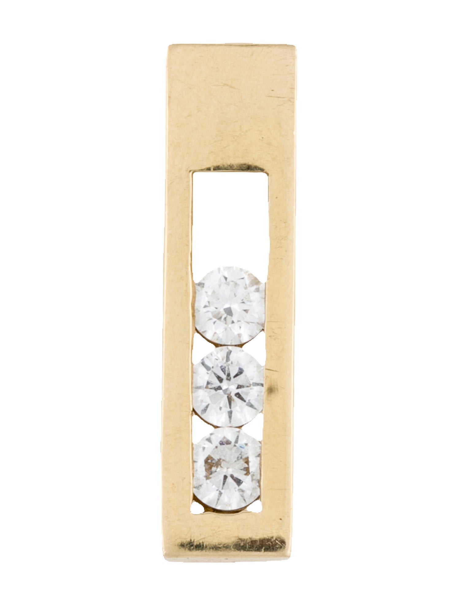 Pendant 14K Diamond Bar