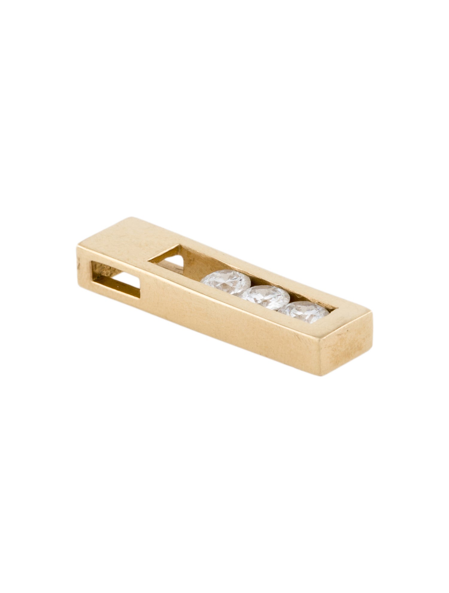 Pendant 14K Diamond Bar