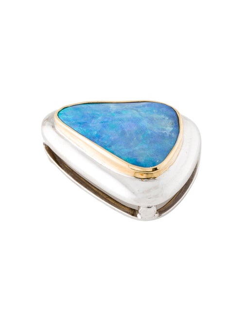 Pendant 18K Opal Two-Tone Pendant