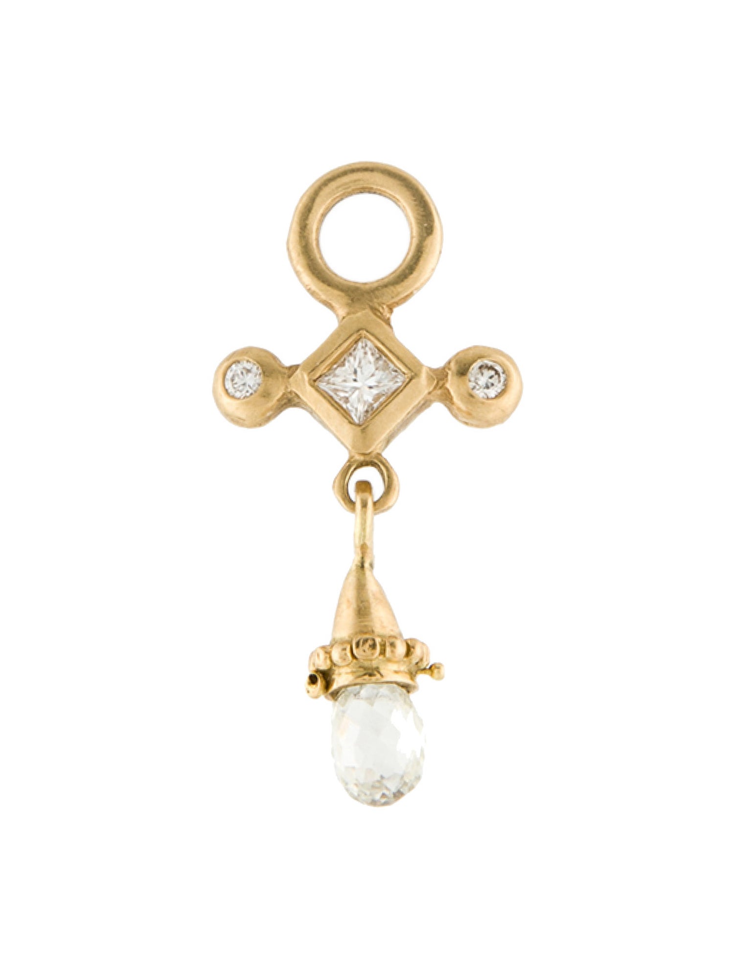 Pendant 18K Diamond Drop Pendant Necklace