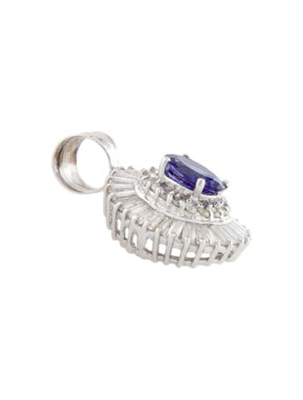 Pendant 14K Tanzanite & Diamond Pendant