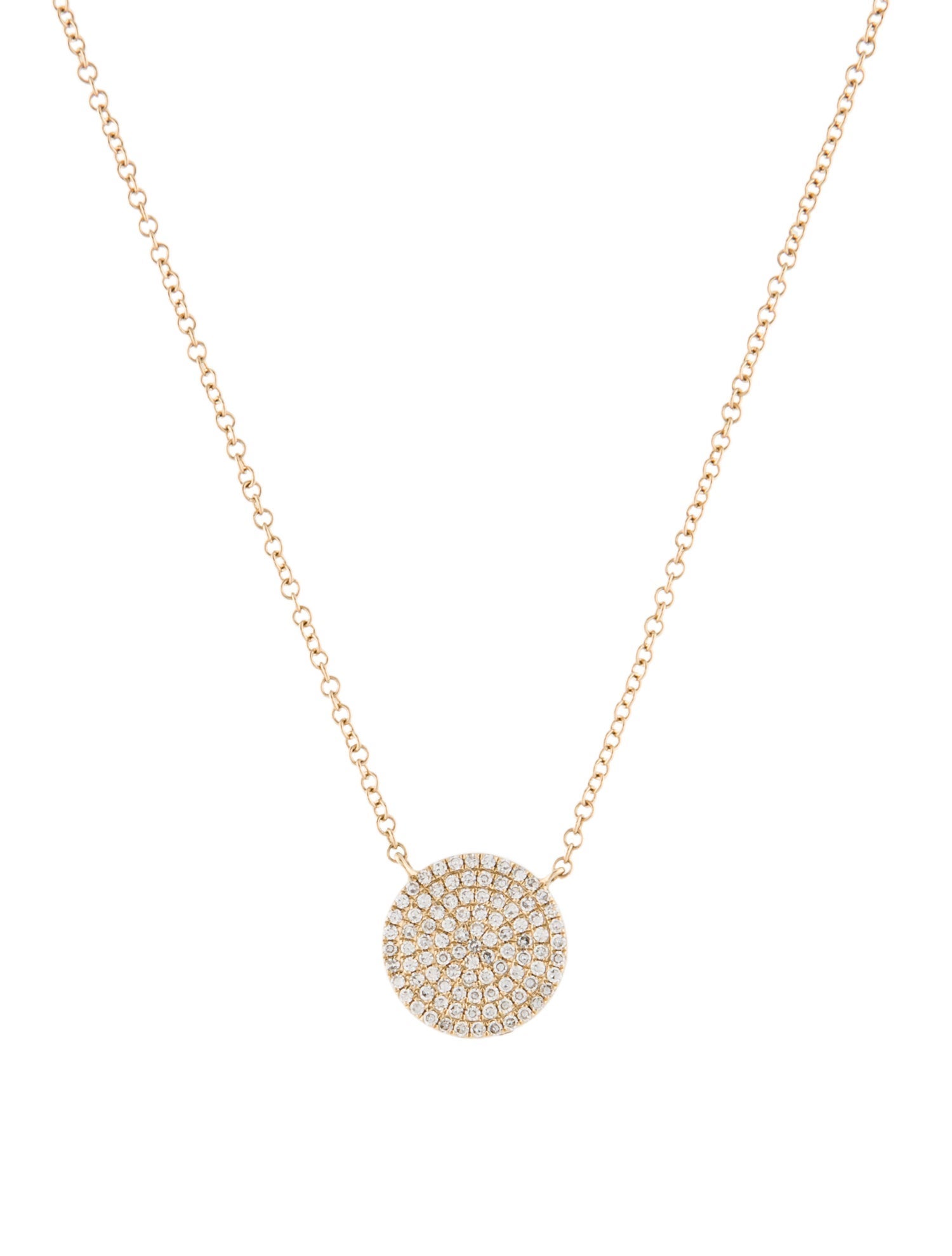 Pendant 14K Diamond Station Circle