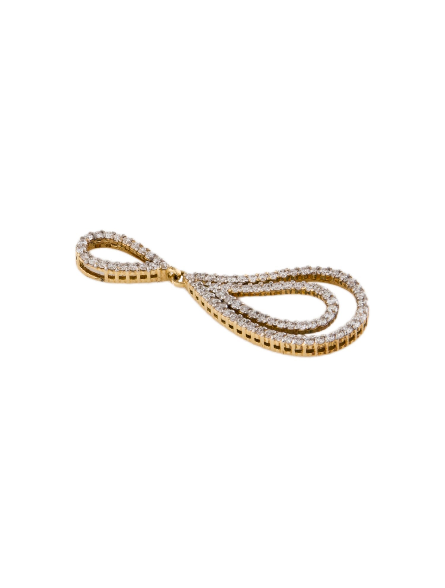 Pendant 14K Diamond Teardrop Pendant