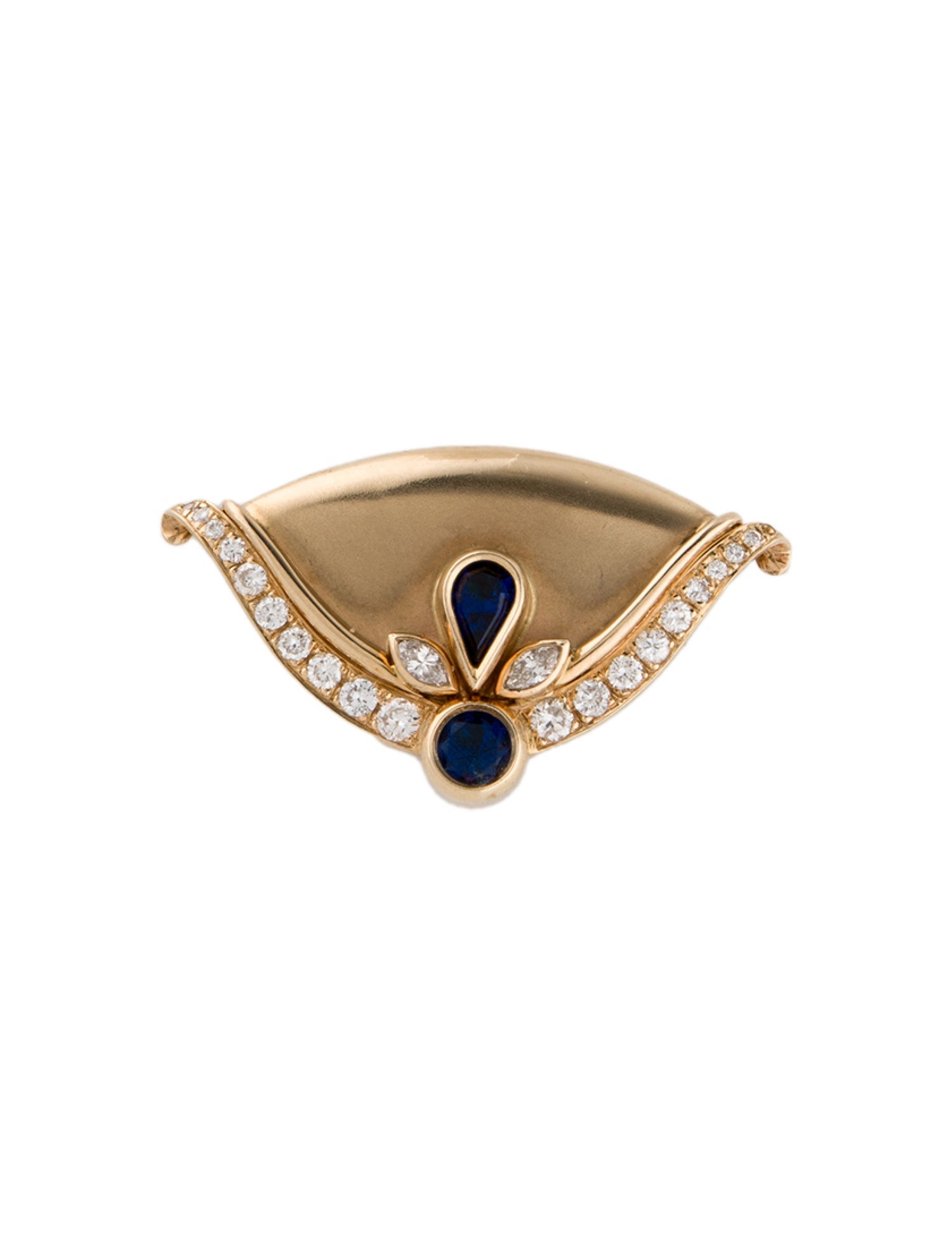 Pendant 14K Apatite & Diamond Enhancer Pendant