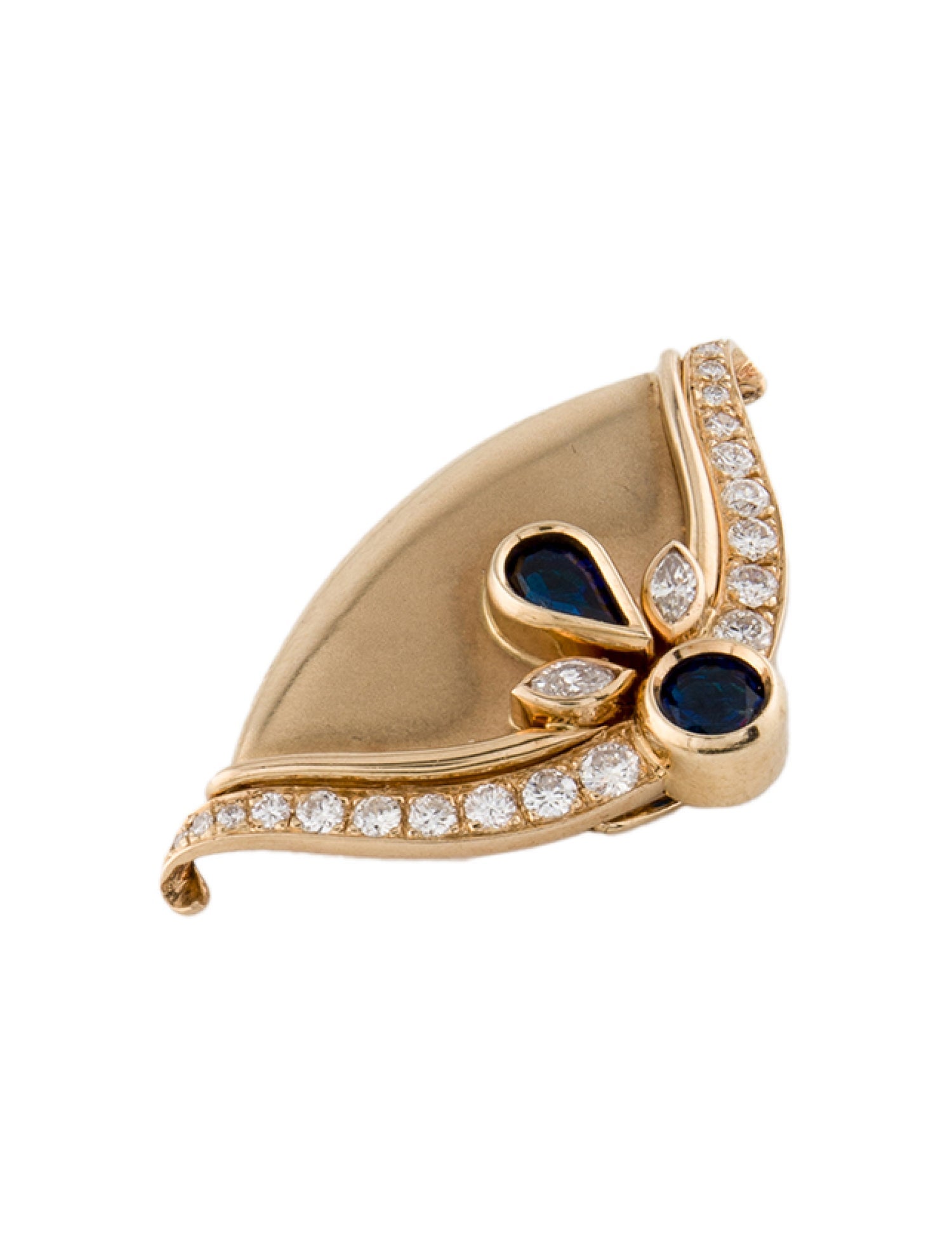 Pendant 14K Apatite & Diamond Enhancer Pendant